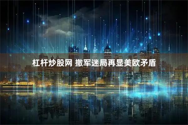杠杆炒股网 撤军迷局再显美欧矛盾